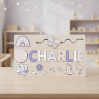 Gepersonaliseerde houten puzzel voor peuters Montessori & Speelgoed