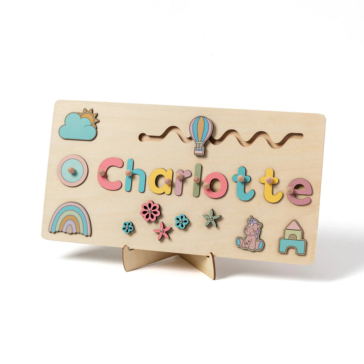Gepersonaliseerde houten puzzel voor peuters Montessori & Speelgoed