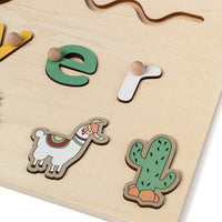 Gepersonaliseerde houten puzzel voor peuters Montessori & Speelgoed