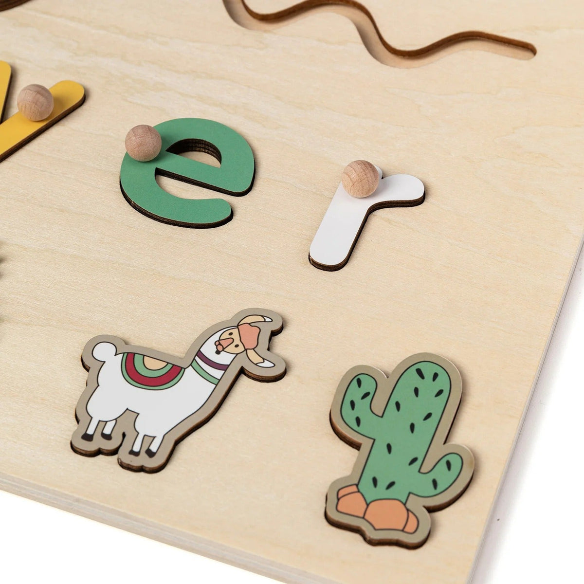 Gepersonaliseerde houten puzzel voor peuters Montessori & Speelgoed