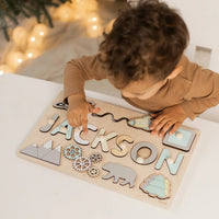 Gepersonaliseerde houten puzzel voor peuters Montessori & Speelgoed