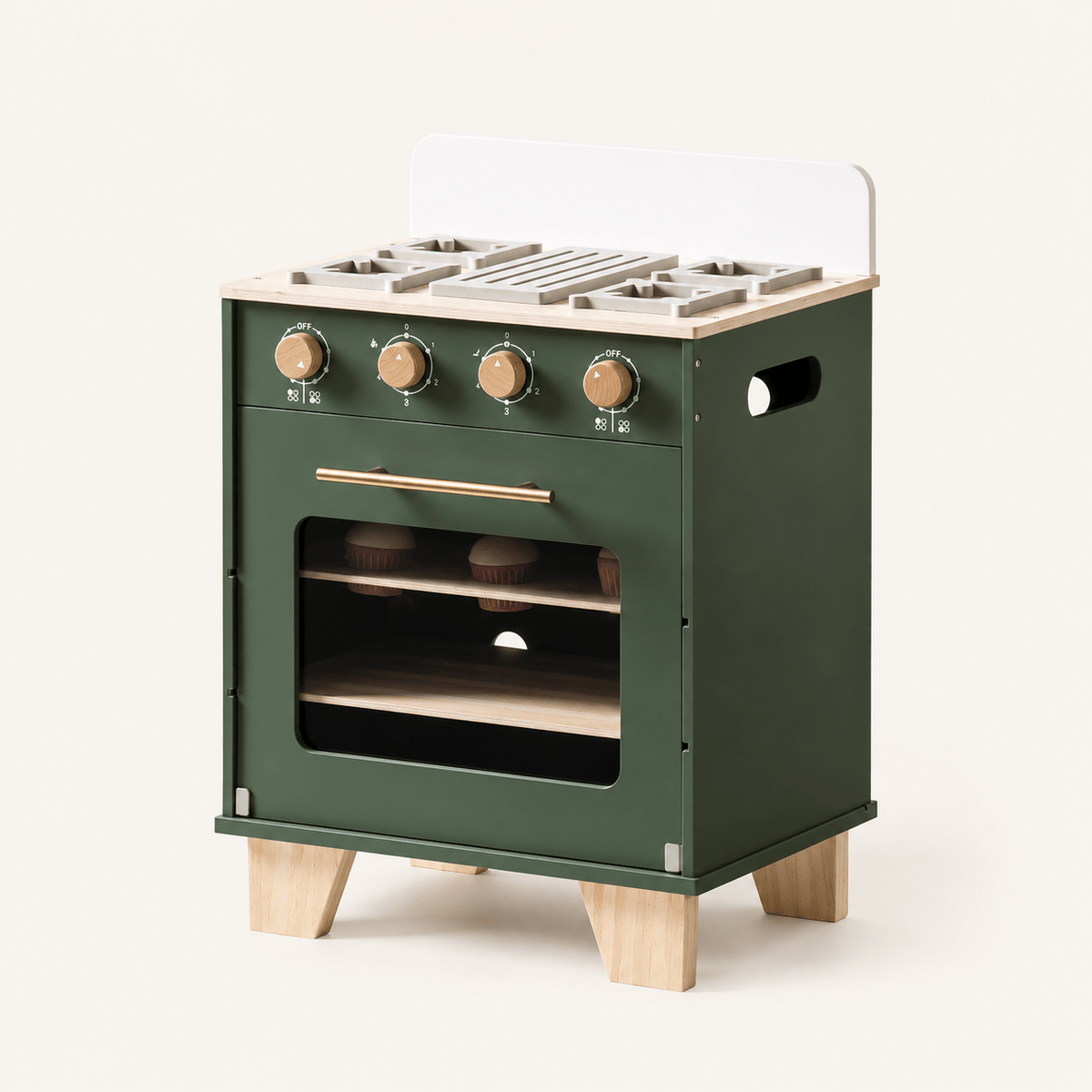 Houten speelgoed keukenoven voor kinderen rollenspel Montessori & Speelgoed