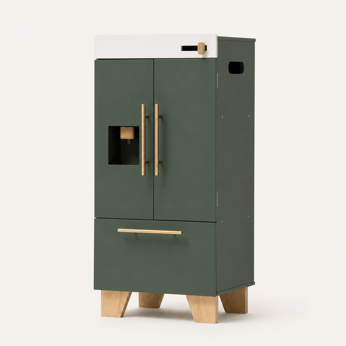 Houten speelgoed koelkast vintage speelkeuken voor kinderen Montessori & Speelgoed