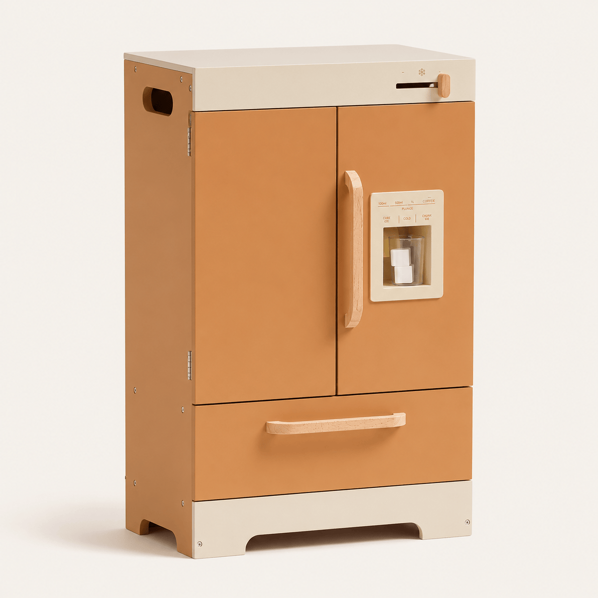 Houten speelkeuken complete set voor kinderen abrikoos Montessori & Speelgoed