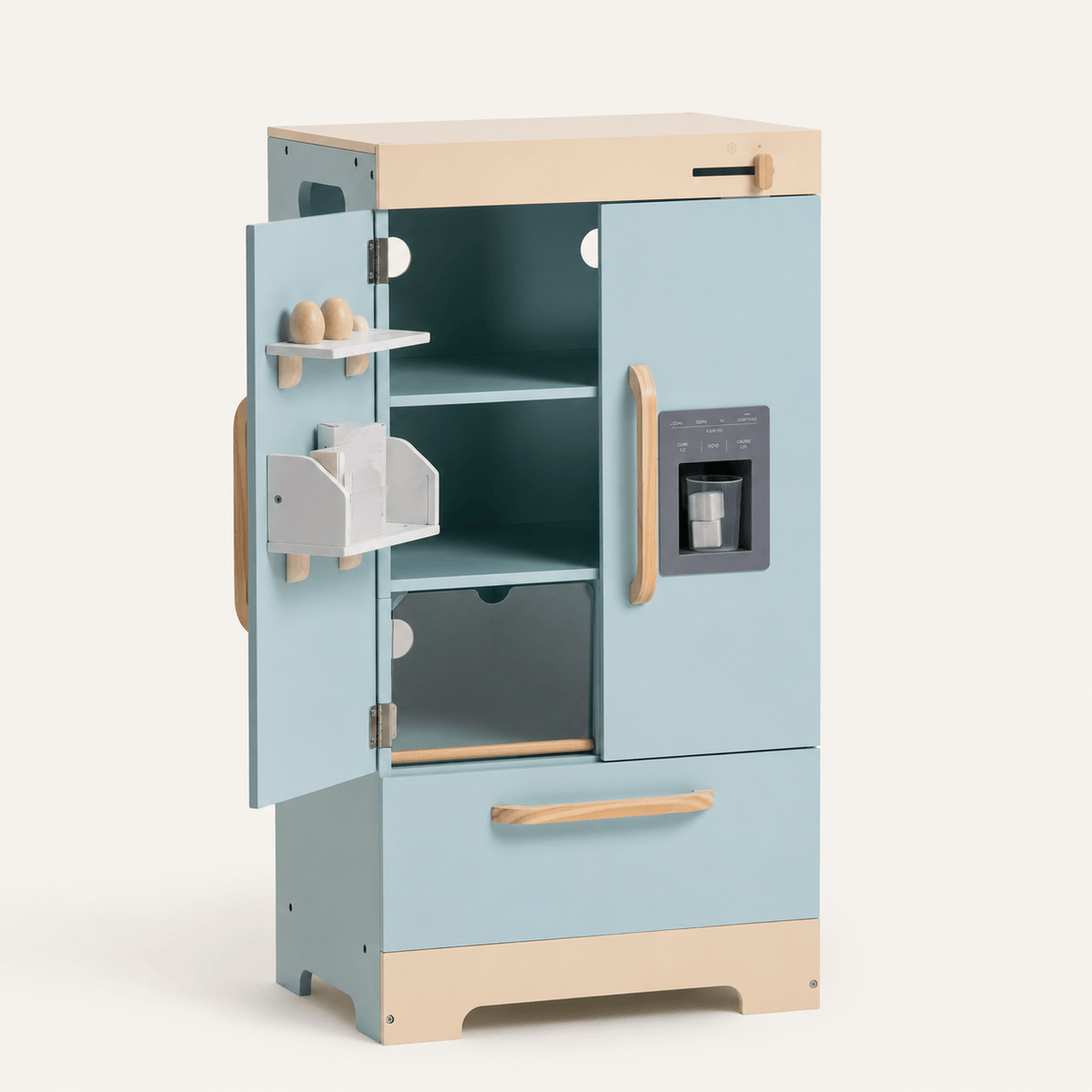 Houten speelkeuken complete set voor kinderen blauw Montessori & Speelgoed