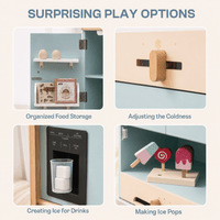 Houten speelkeuken complete set voor kinderen blauw Montessori & Speelgoed