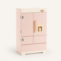 Houten speelkeuken complete set voor kinderen roze Montessori & Speelgoed