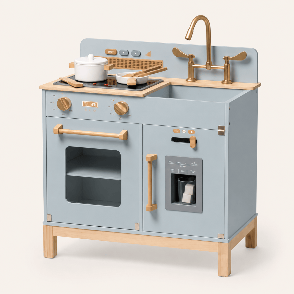 Houten speelkeuken voor kinderen met licht en geluid Montessori & Speelgoed