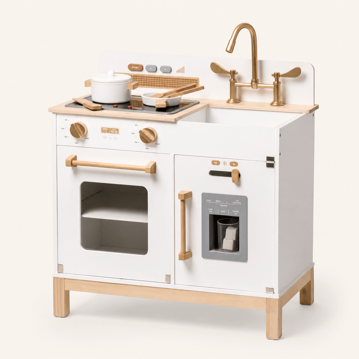 Houten speelkeuken voor kinderen met licht en geluid Montessori & Speelgoed