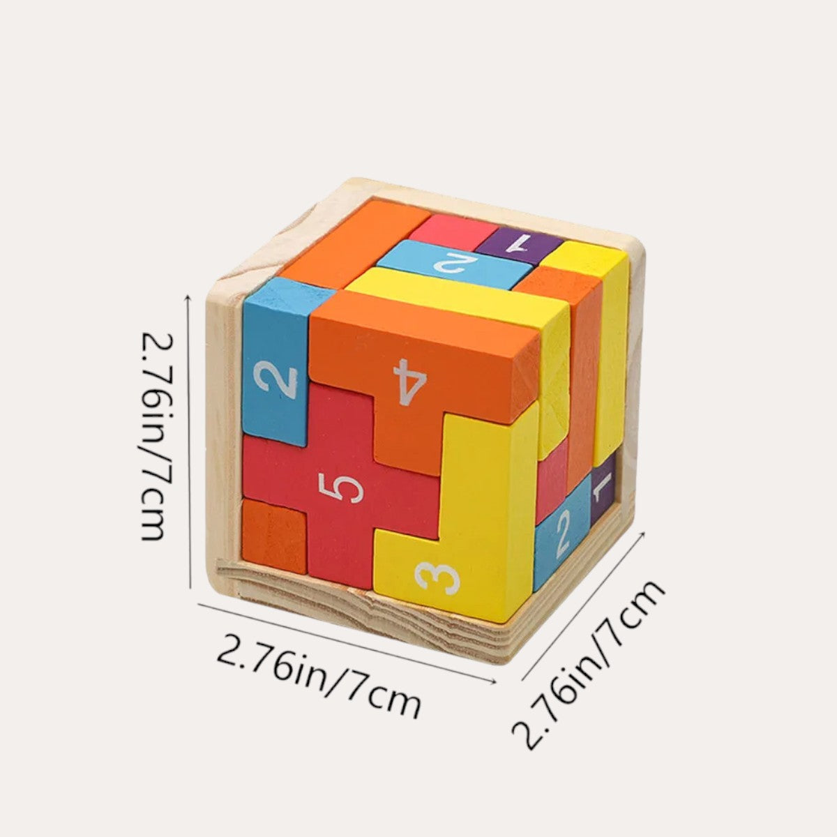 Montessori 3D-kubuspuzzel Montessori & Speelgoed