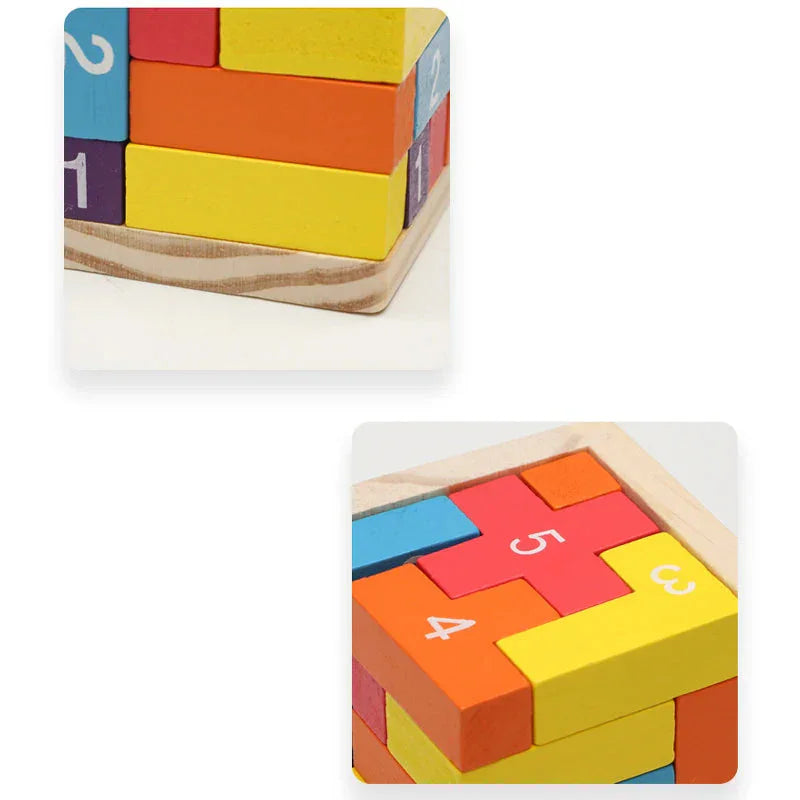 Montessori 3D-kubuspuzzel Montessori & Speelgoed