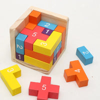 Montessori 3D-kubuspuzzel Montessori & Speelgoed