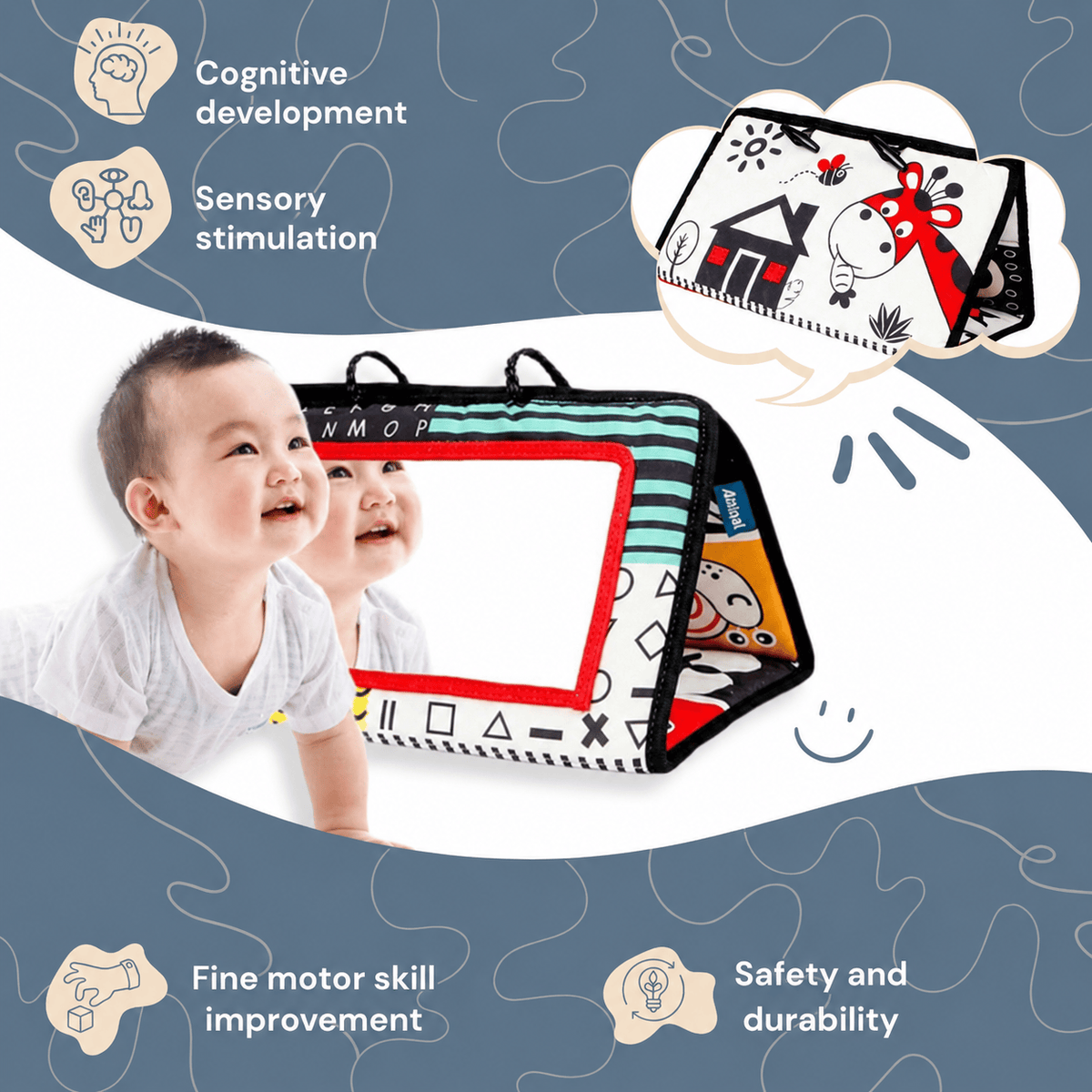 Montessori activiteiten-speelmat Montessori & Speelgoed