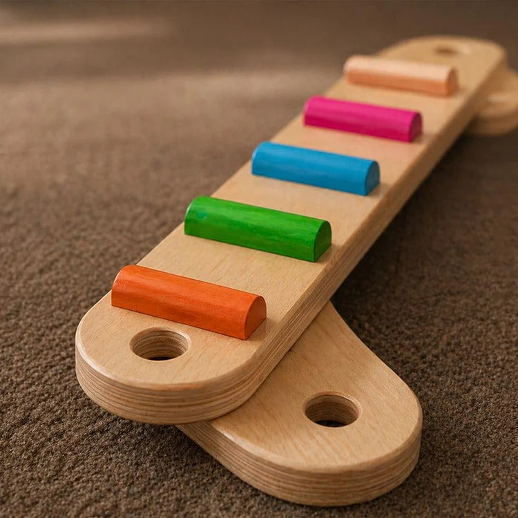 Montessori balanceerbalken en stenen Montessori & Speelgoed