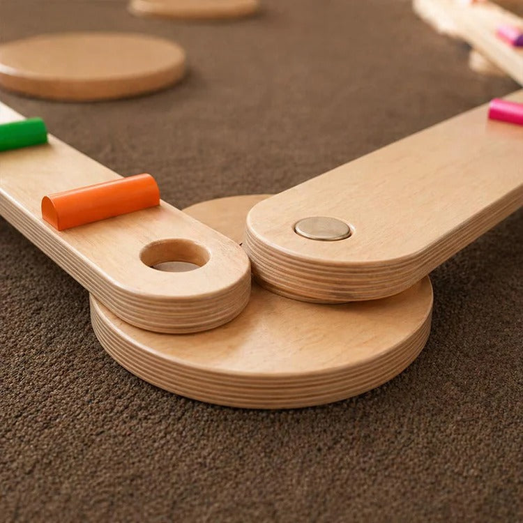 Montessori balanceerbalken en stenen Montessori & Speelgoed