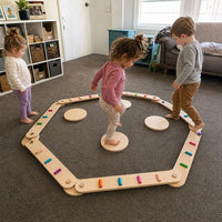 Montessori balanceerbalken en stenen Montessori & Speelgoed