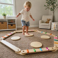 Montessori balanceerbalken en stenen Montessori & Speelgoed