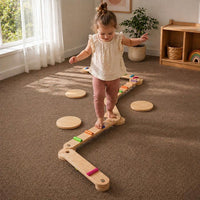 Montessori balanceerbalken en stenen Montessori & Speelgoed
