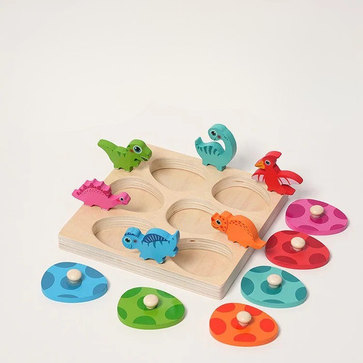 Montessori dinosaurus-uitbroedpuzzel Montessori & Speelgoed