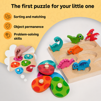 Montessori dinosaurus-uitbroedpuzzel Montessori & Speelgoed