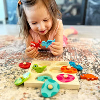 Montessori dinosaurus-uitbroedpuzzel Montessori & Speelgoed