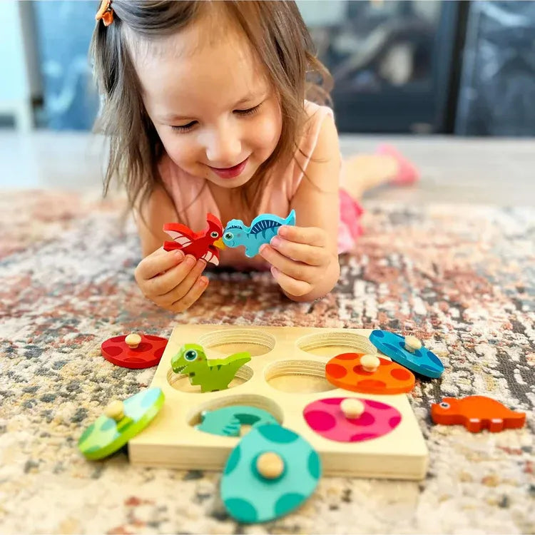 Montessori dinosaurus-uitbroedpuzzel Montessori & Speelgoed