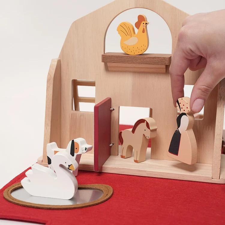 Montessori draagbare boerderij speelset Montessori & Speelgoed