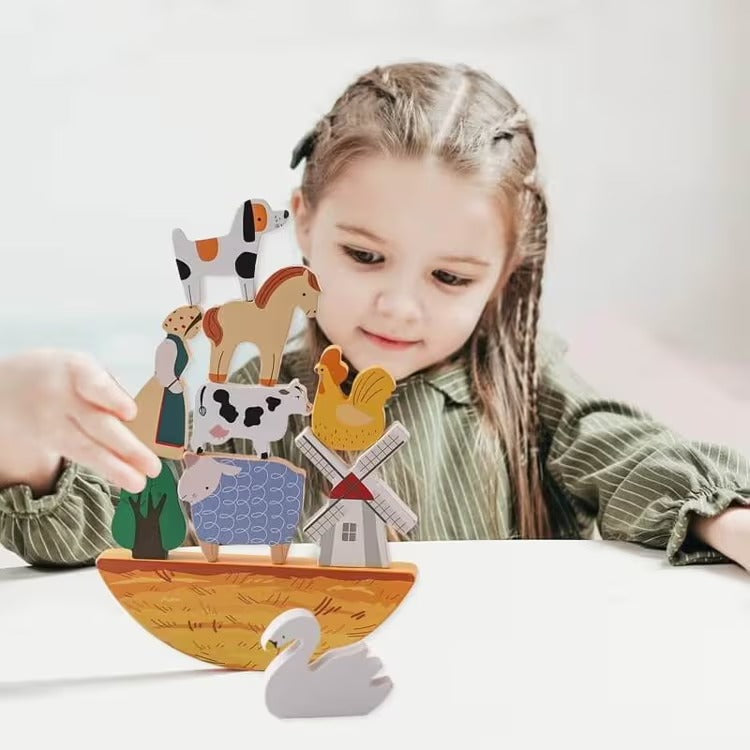 Montessori draagbare boerderij speelset Montessori & Speelgoed
