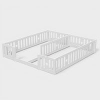 Montessori dubbel vloerbed met sterrenreling Montessori & Speelgoed