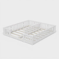 Montessori dubbel vloerbed met sterrenreling Montessori & Speelgoed