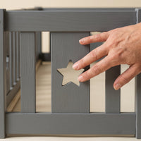 Montessori dubbel vloerbed met sterrenreling Montessori & Speelgoed