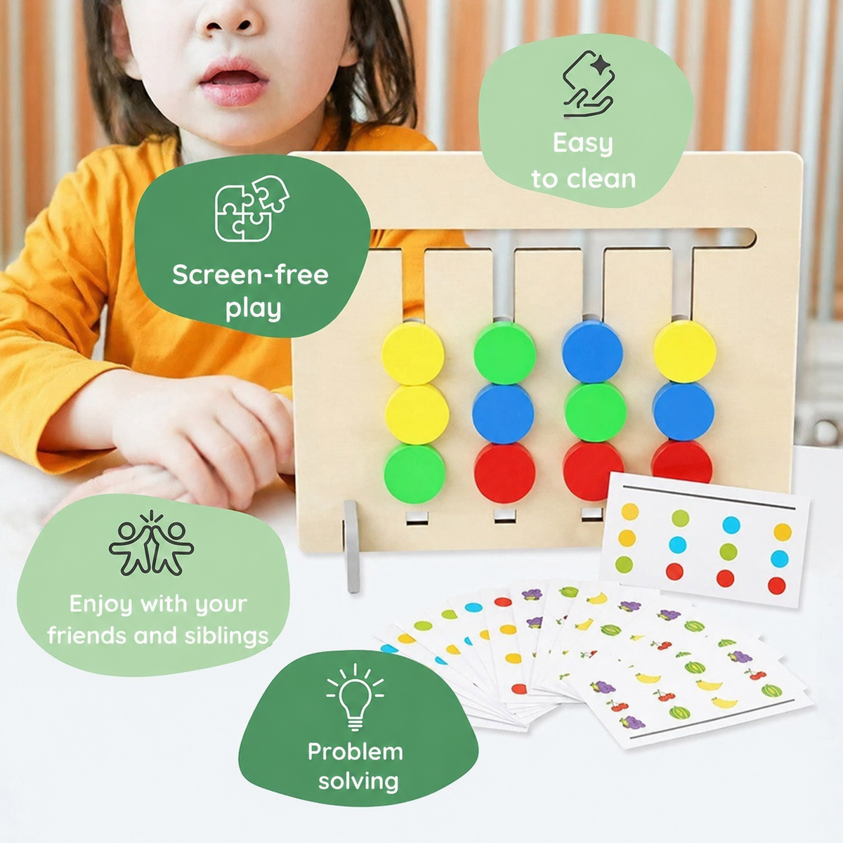 Montessori dubbelzijdig koppelspel Montessori & Speelgoed