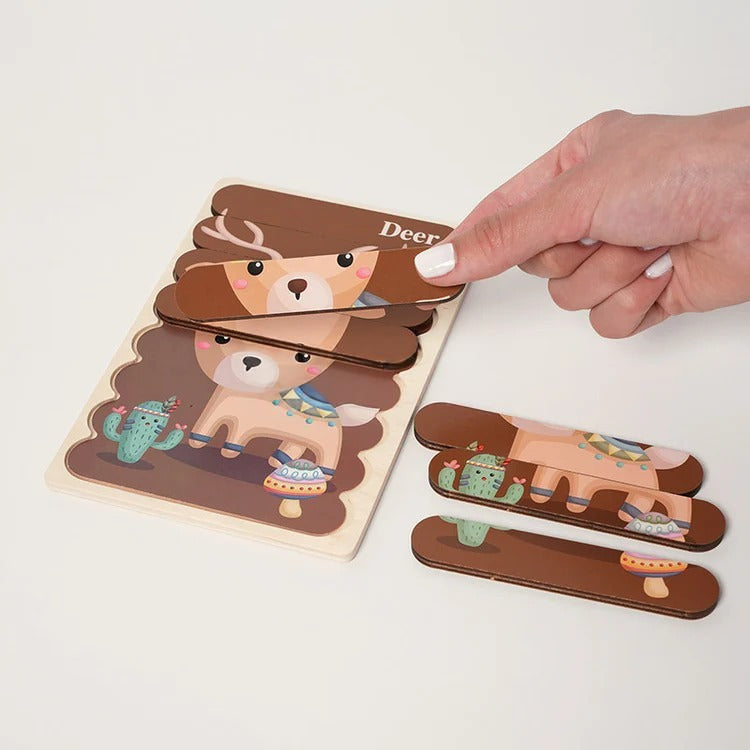 Montessori dubbelzijdige puzzels Montessori & Speelgoed