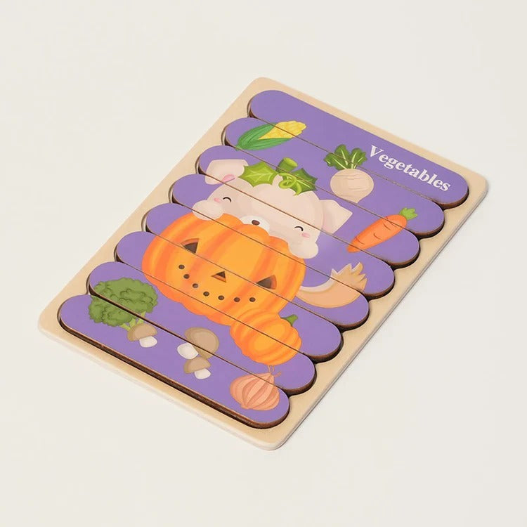 Montessori dubbelzijdige puzzels Montessori & Speelgoed