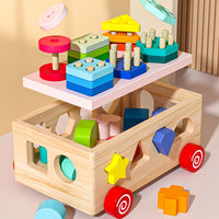 Montessori geometrisch vormen-stapelspeelgoed Montessori & Speelgoed