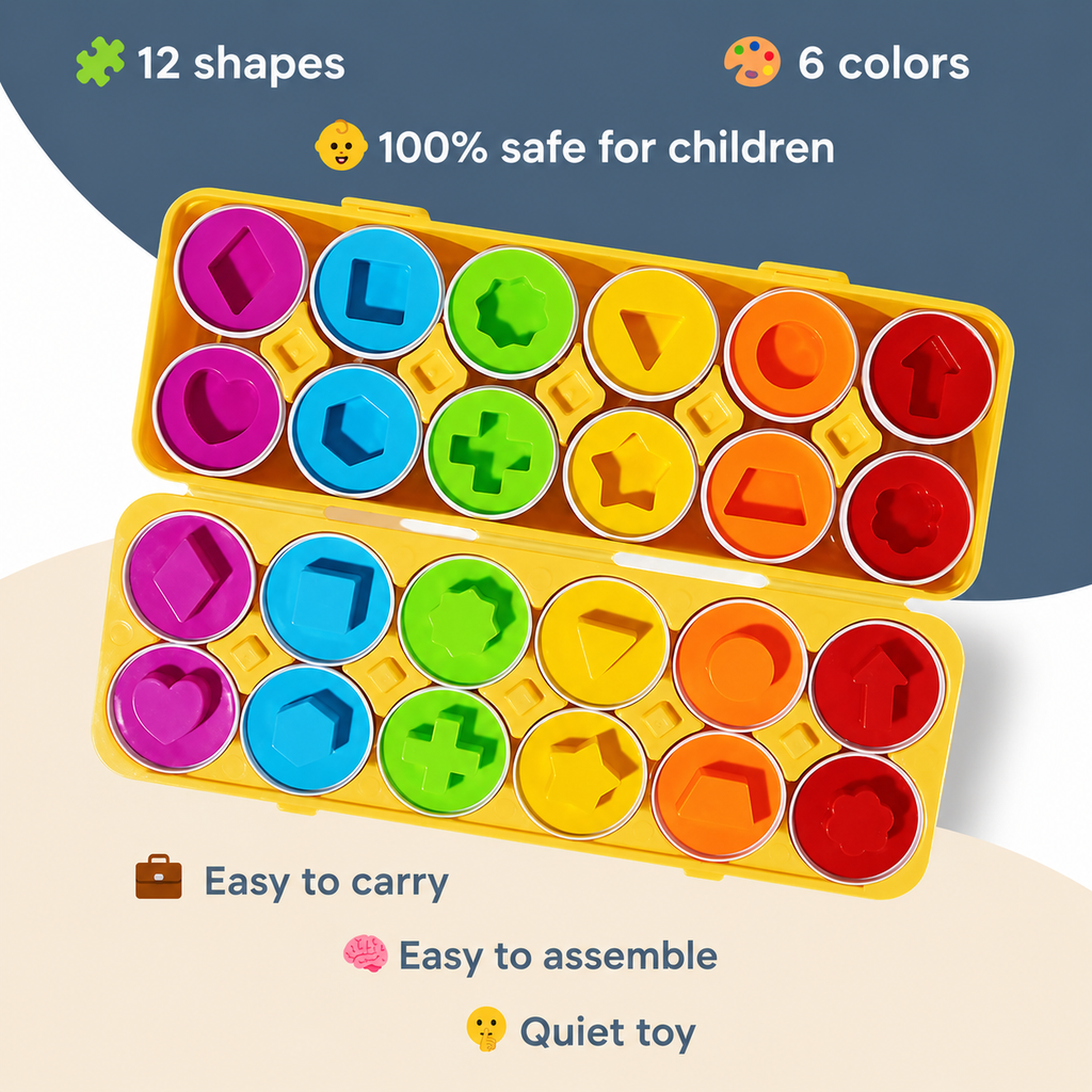 Montessori geometrische eieren Montessori & Speelgoed