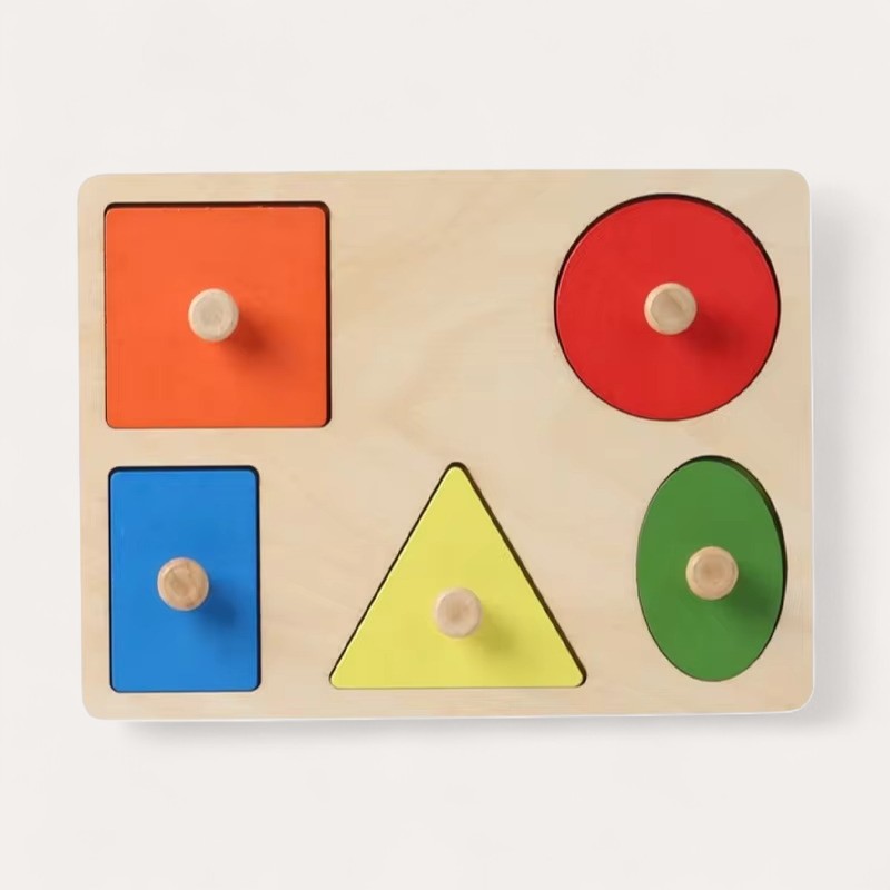 Montessori geometrische vormen- en kleurenpuzzel Montessori & Speelgoed