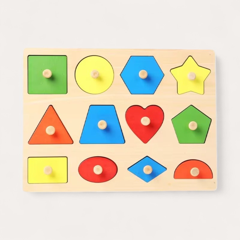 Montessori geometrische vormen- en kleurenpuzzel Montessori & Speelgoed