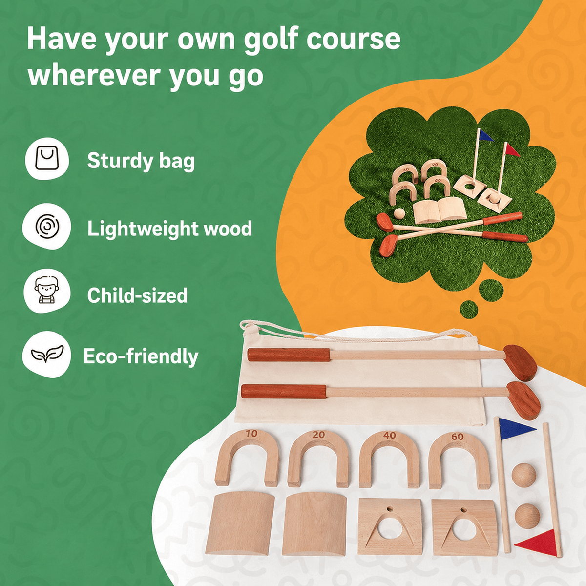 Montessori golfset Montessori & Speelgoed