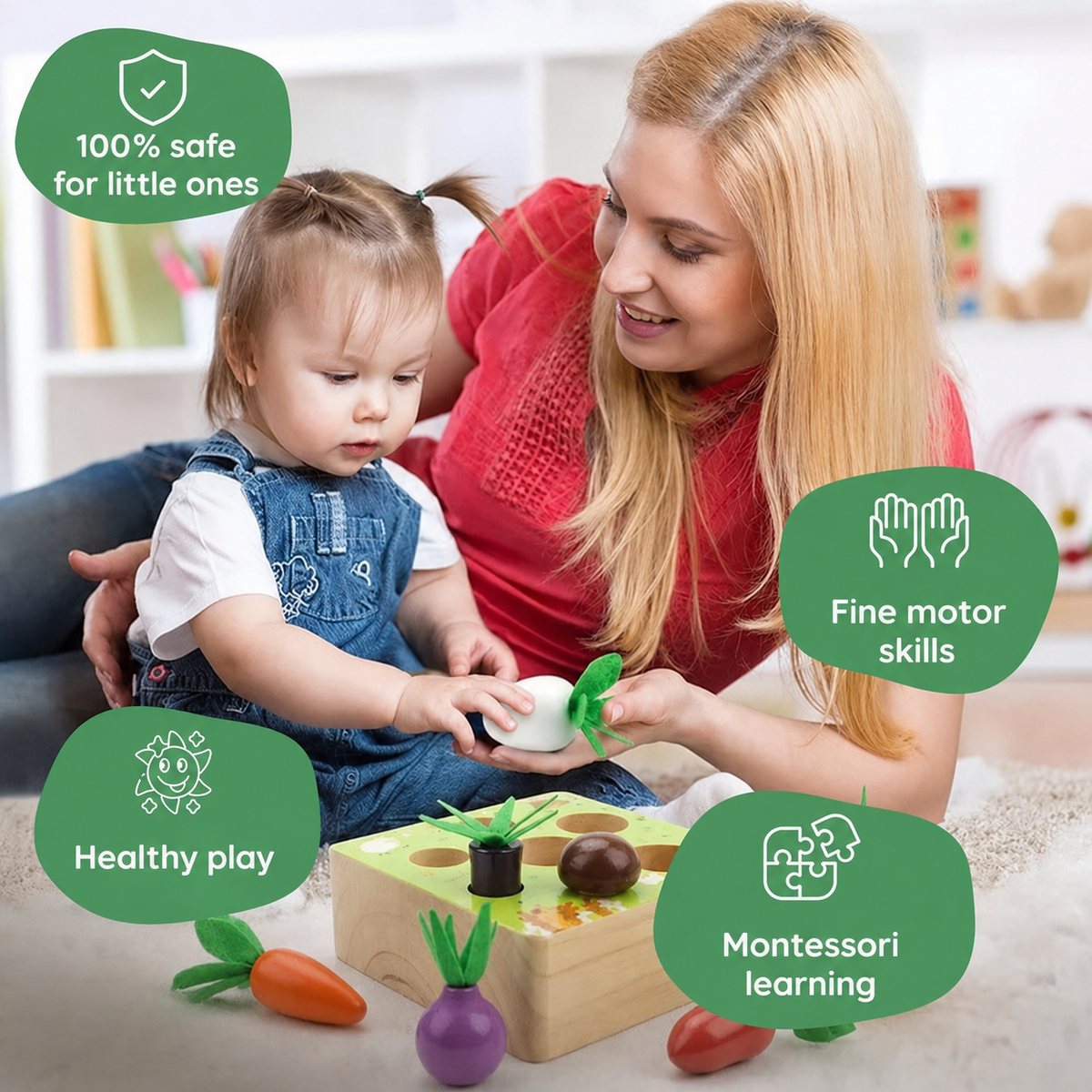 Montessori groenteset Montessori & Speelgoed