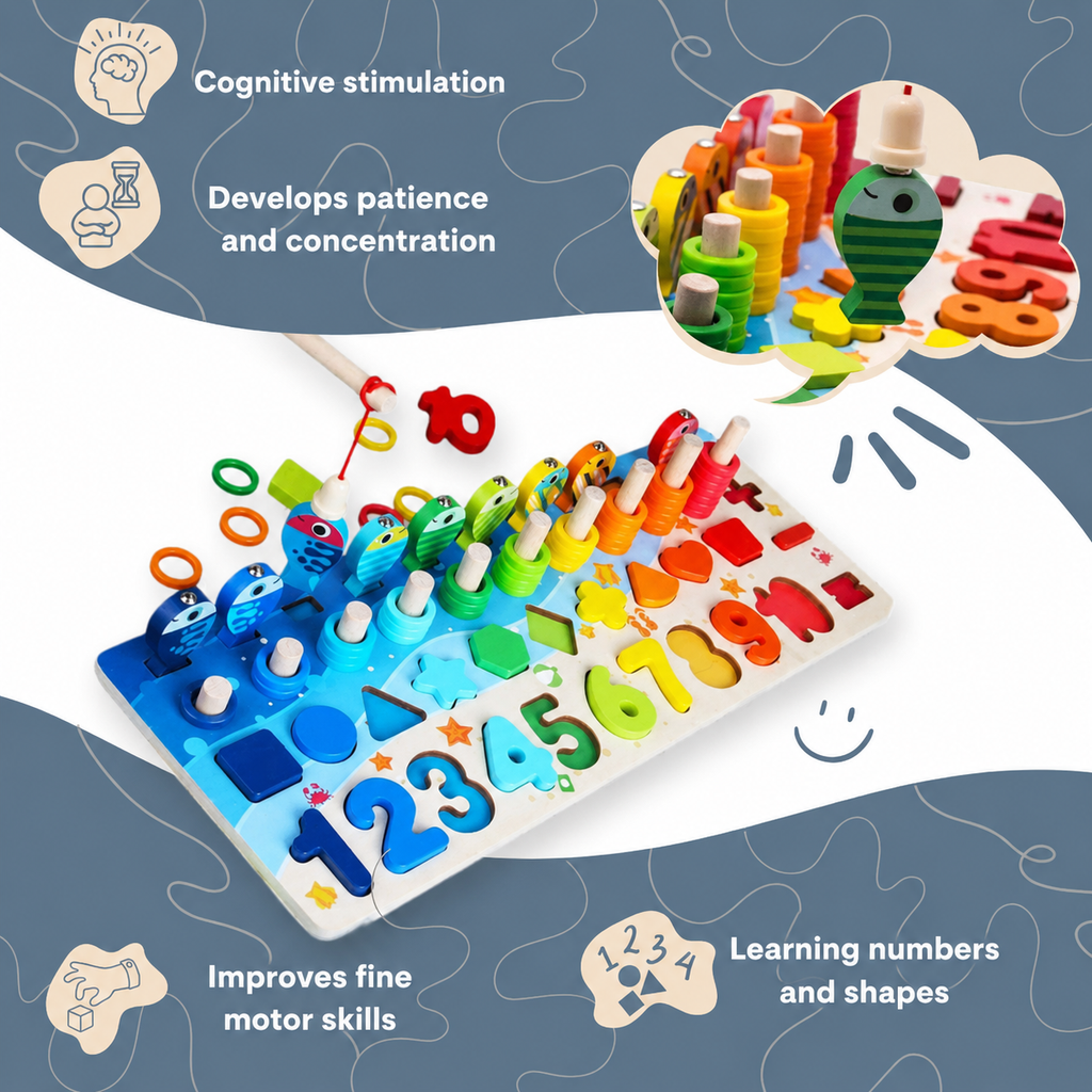 Montessori hengel- en vormenspel Montessori & Speelgoed