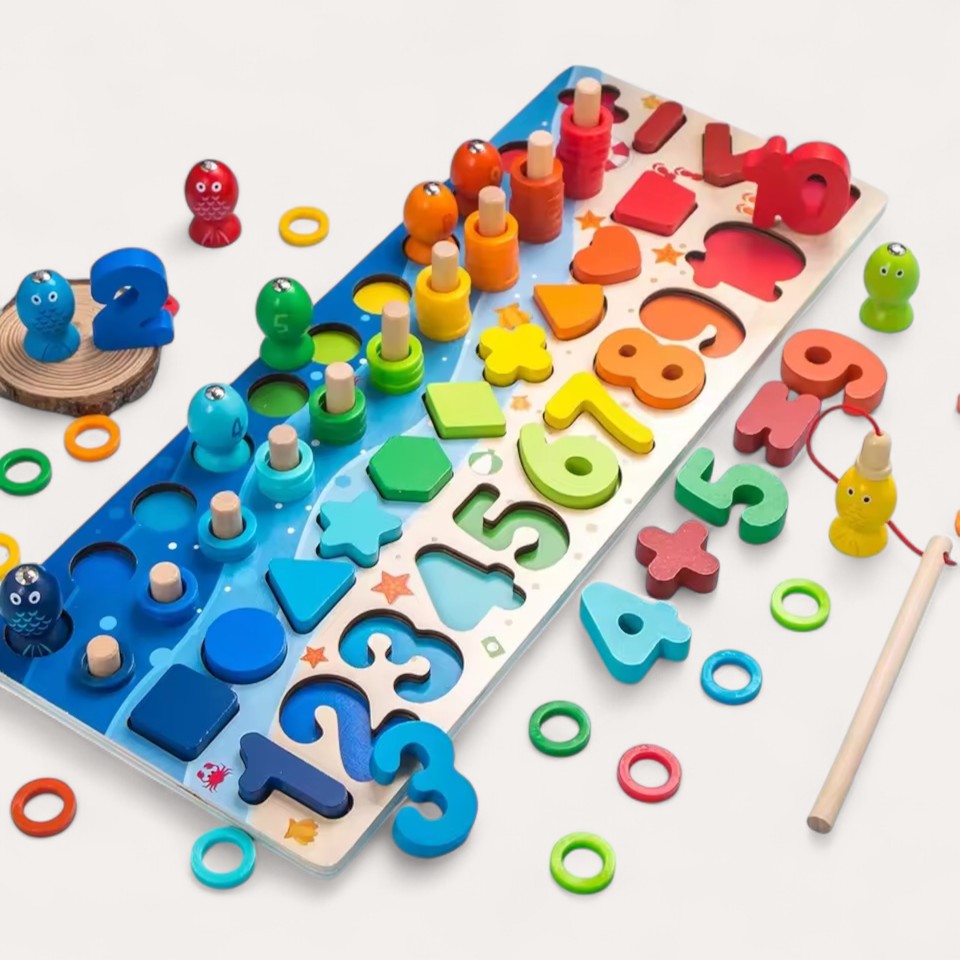 Montessori hengel- en vormenspel Montessori & Speelgoed