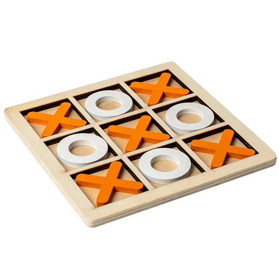 Montessori houten boter-kaas-en-eieren spel Montessori & Speelgoed
