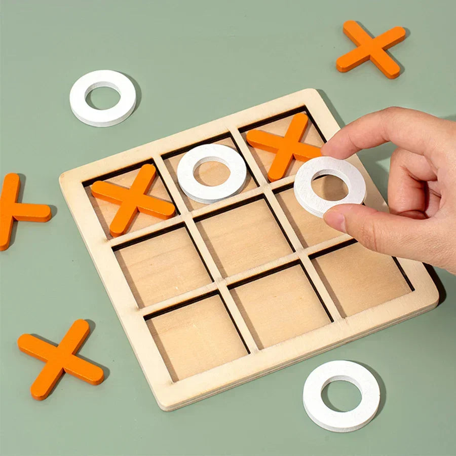 Montessori houten boter-kaas-en-eieren spel Montessori & Speelgoed