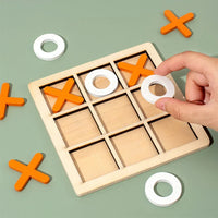 Montessori houten boter-kaas-en-eieren spel Montessori & Speelgoed