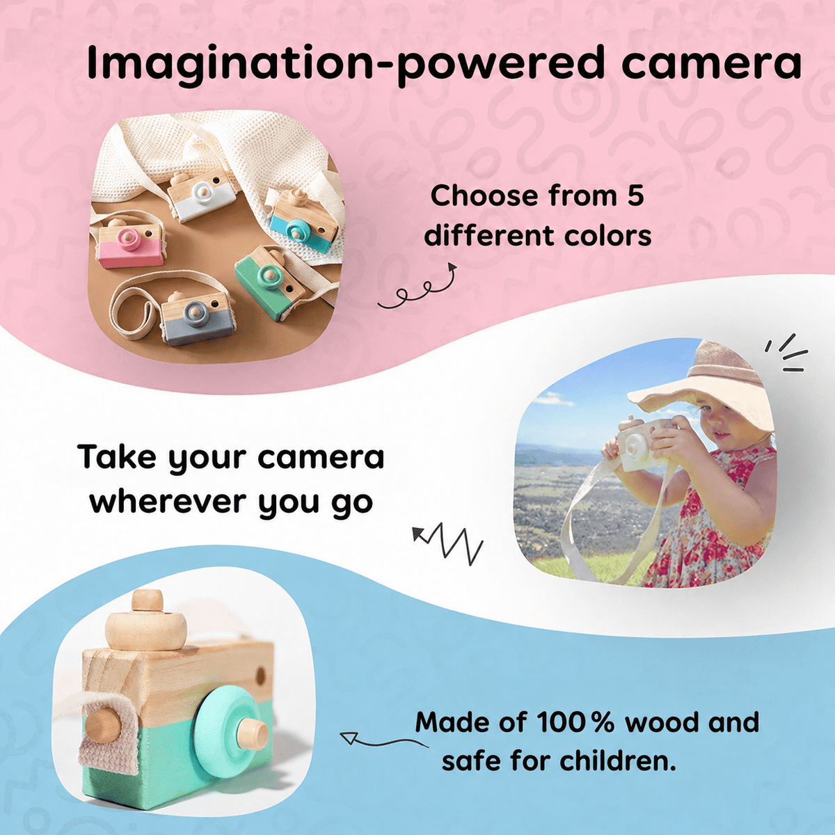 Montessori houten camera Montessori & Speelgoed