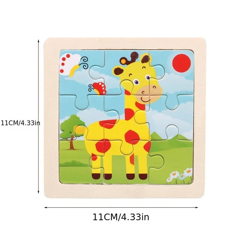 Montessori houten dierenpuzzel Montessori & Speelgoed