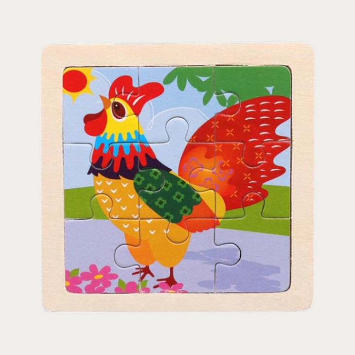 Montessori houten dierenpuzzel Montessori & Speelgoed