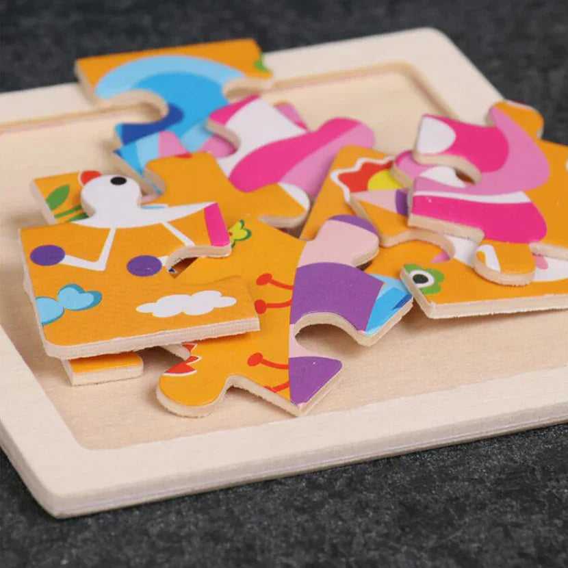 Montessori houten dierenpuzzel Montessori & Speelgoed