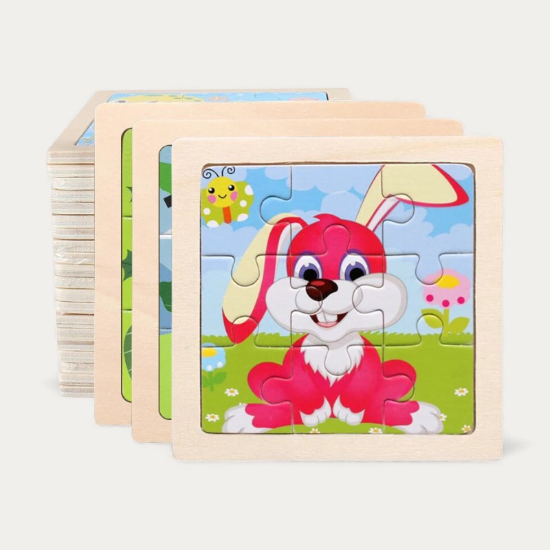 Montessori houten dierenpuzzel Montessori & Speelgoed